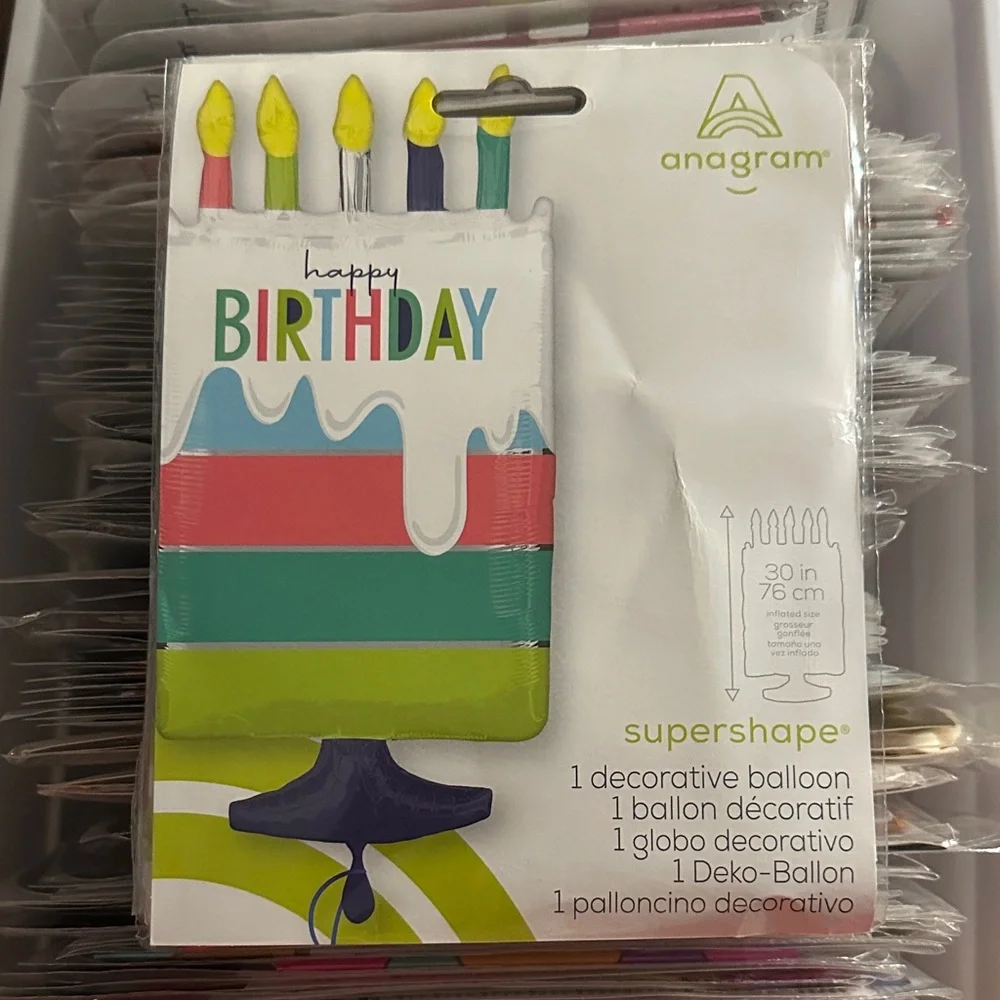 Anagram Birthday Cake Balloon